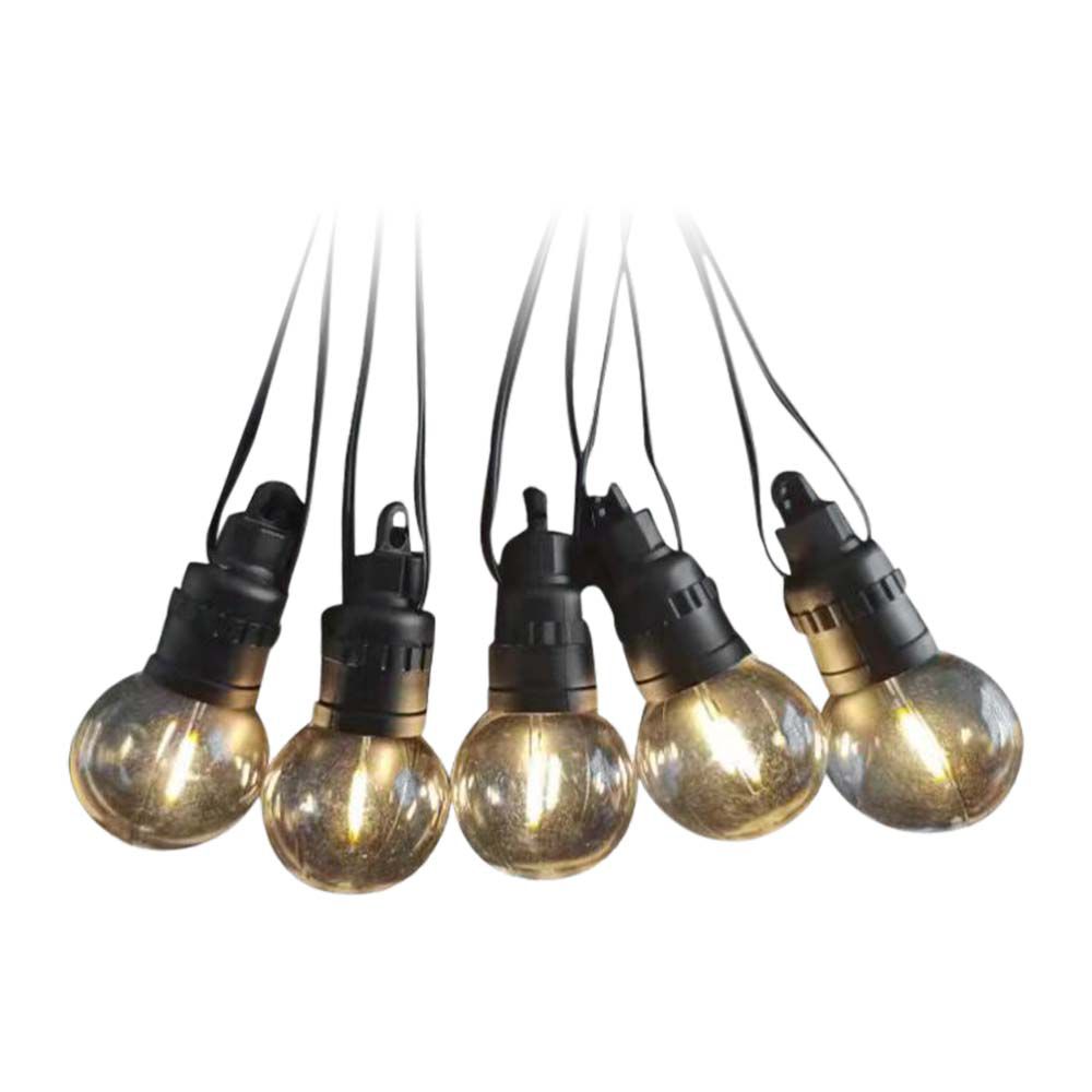 Catenaria 12m con 10 Lampadine LED 0.5W con Pannello Solare e Telecomando