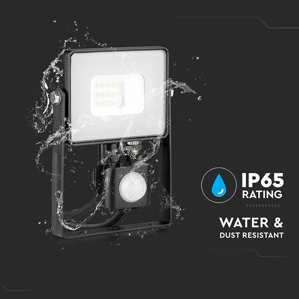 10W LED Proiettore con sensore SAMSUNG Chip Funzione Cut-Off Corpo nero 4000K img 5