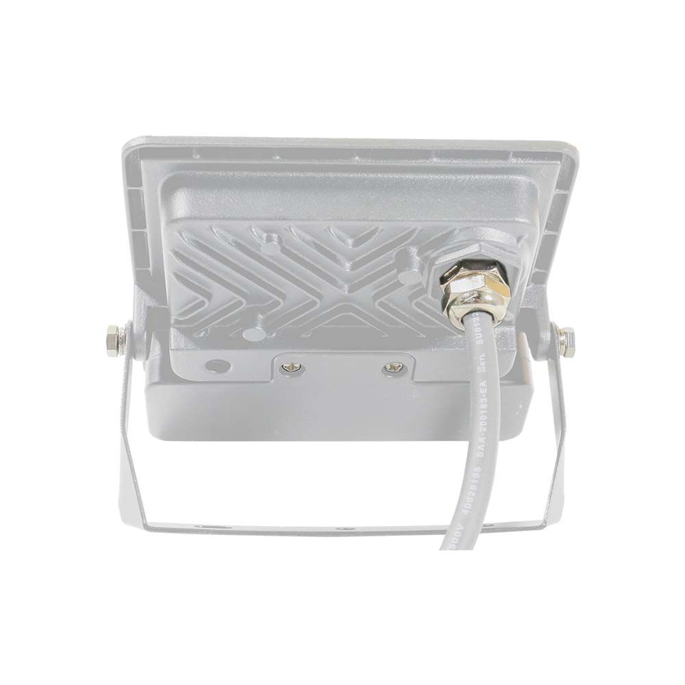 10W LED PIR Sensor Floodlight SAMSUNG CHIP White Body 6400K 1M Cable img 1