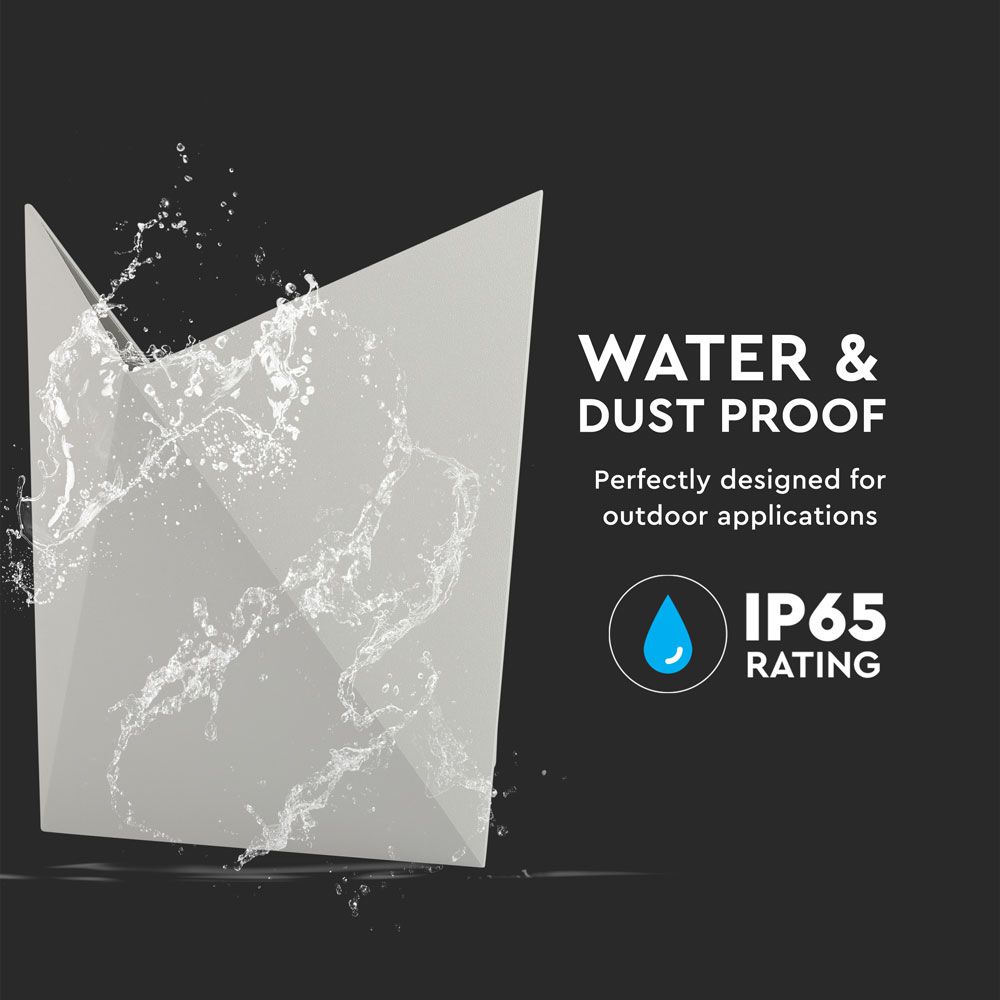 5W LED Wall Light Grey Body IP65 4000K img 1