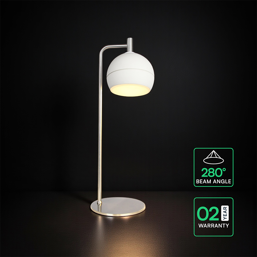 10W LED Decorative Lamp (D140*T5mm) 3000K Brushed Nickel+White img 2