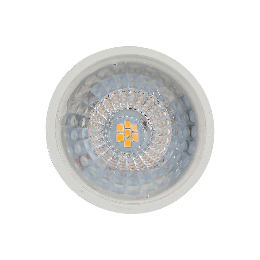 LED Spotlight SAMSUNG CHIP - GU10 6.5W Ripple Plastic 38°D 6400K img 2