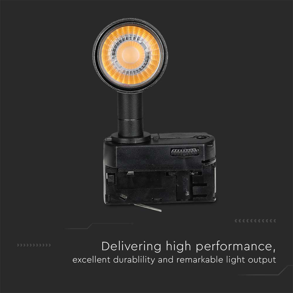 15W LED Tracklight SAMSUNG CHIP Black Body 5000K