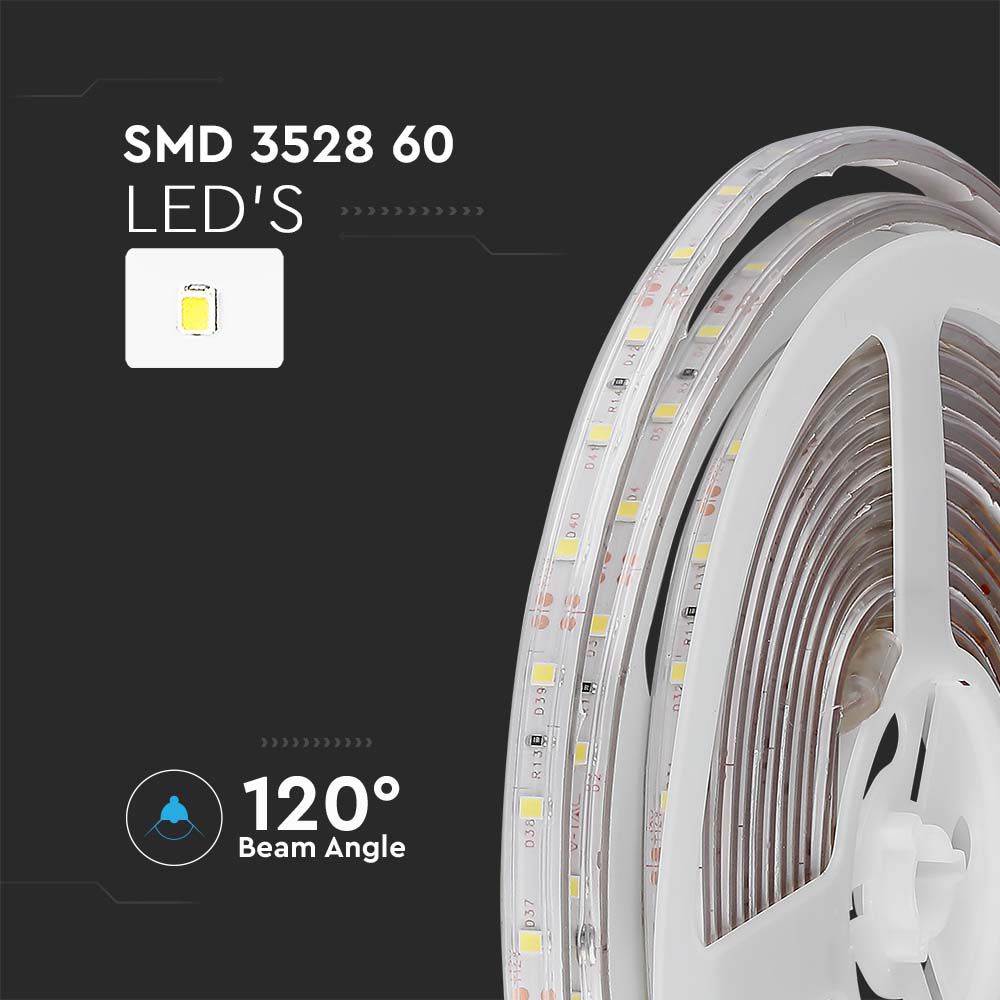 LED Strip SMD3528 - 60LEDs Green IP65 img 1
