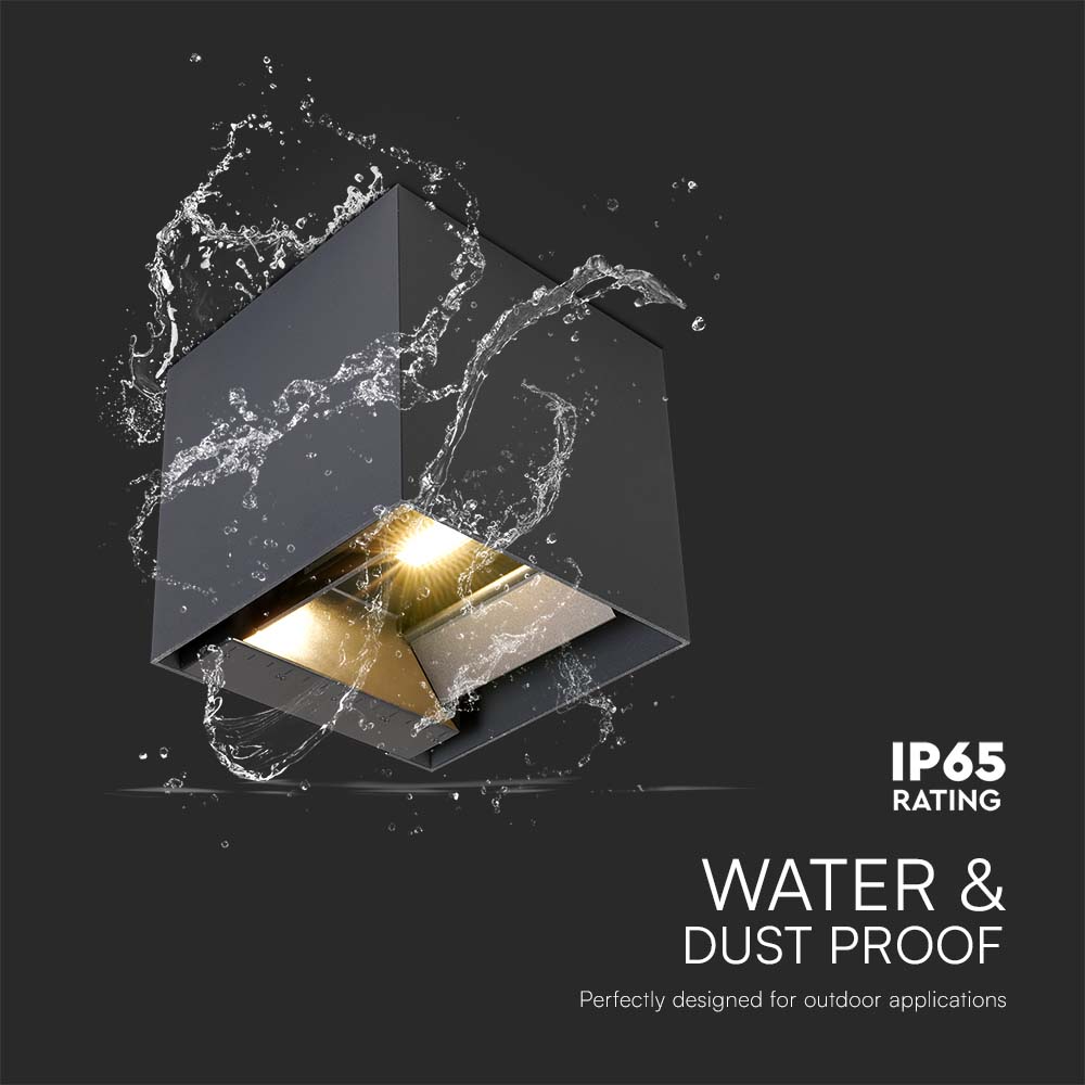 3W LED Solar Wall Light 3in1 Dark Grey Body IP65 img 4