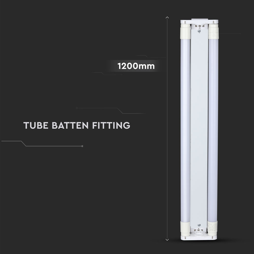 36W LED Doppio Batten Fitting SAMSUNG Chip 120cm 4000K