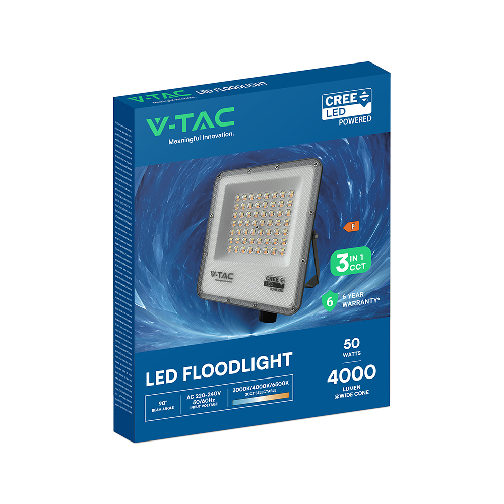 50W LED Floodlight CREE CHIP 3in1