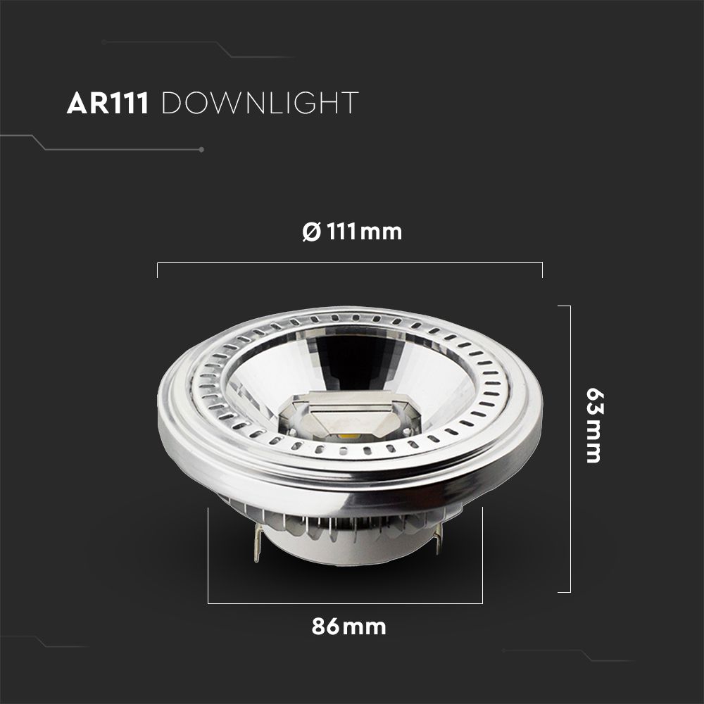  Spotlight  AR111 Recessed 13.5W 12V G53 3000K 40