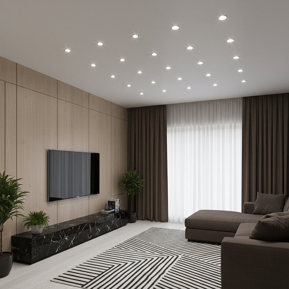 LED Spotlight - CREE CHIP 6W GU10 Ripple Plastic 6500K 110° img 1