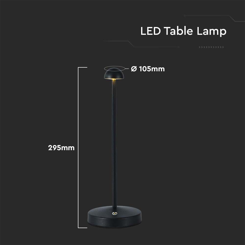 3W Led Table Lamp Black 3in1