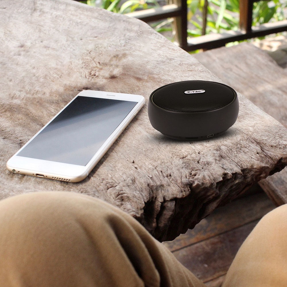 Portable altoparlante portatile Micro USB High End Cable 800mah Batteria Corpo Nero