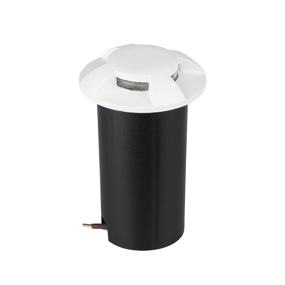 1W LED Faretto incasso pavimento Bianco 4 Way 6500K
