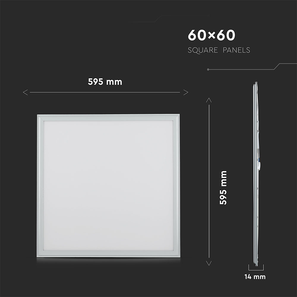 LED Panel Light SAMSUNG Chip 29W 600 x 600 mm 6400K Incl Driver 6pcs/Set 120lm/W