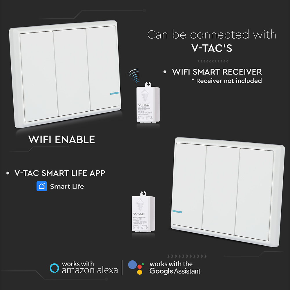 Wireless Switch 3 Gang IP54 img 2
