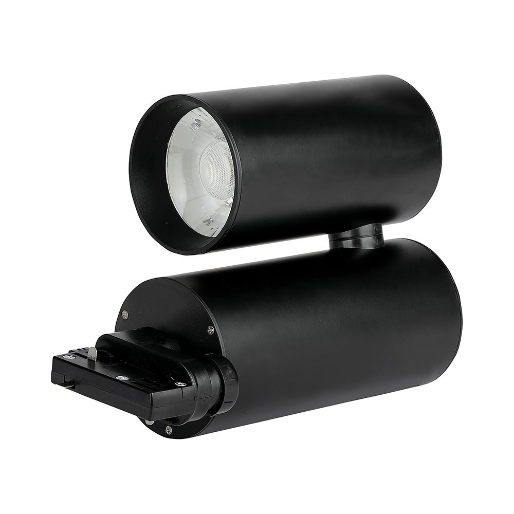 30W Proiettore a pista LED Corpo Nero Bianco img 2