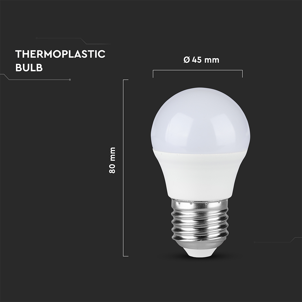 LED Bulb - 6.5W E27 G45 4000K