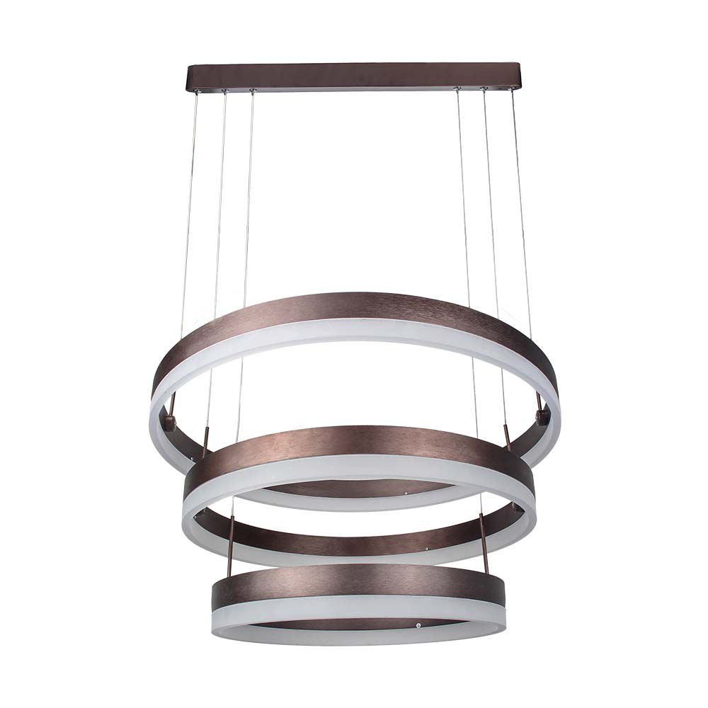 92W Soft Light Chandelier Dimmable Coffee 3000K