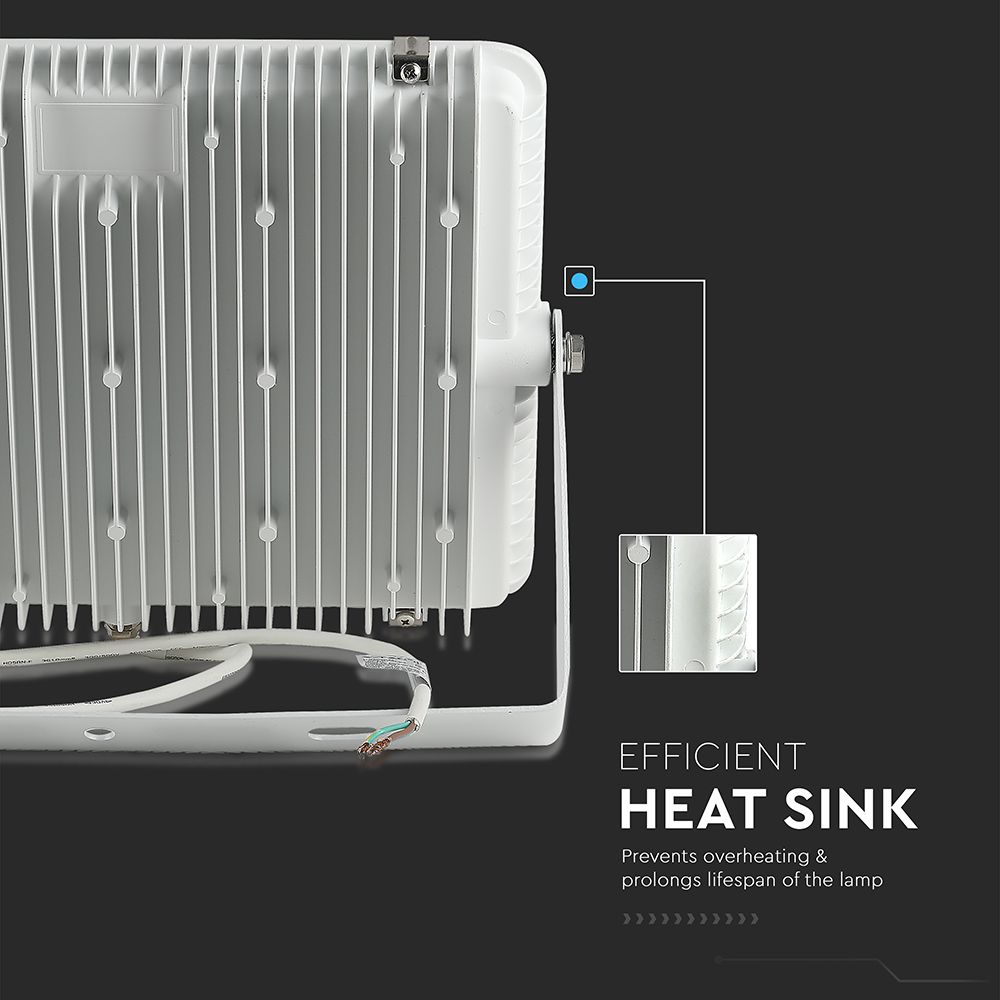 200W LED Floodlight SMD SAMSUNG CHIP G2 White Body 4000K img 1