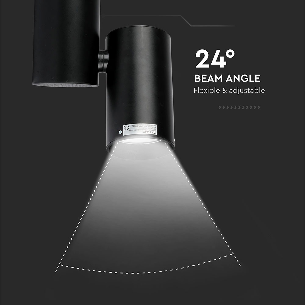 30W Proiettore a pista LED Corpo Nero Bianco img 2