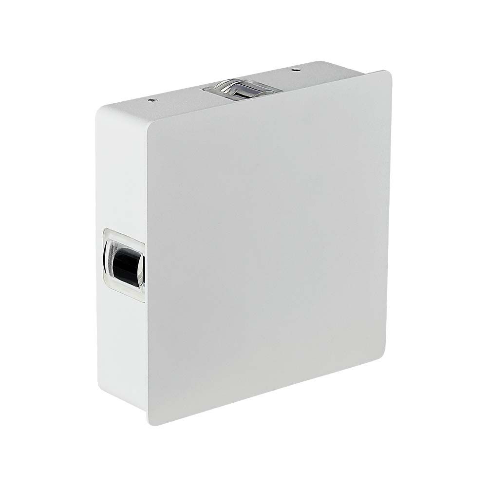 4W LED Wall Light White Square 4000K IP65