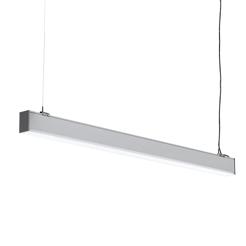 LED Linear Light SAMSUNG CHIP - 40W Hanging Suspension Silver Body 4000K 1200x50x65mm img 5