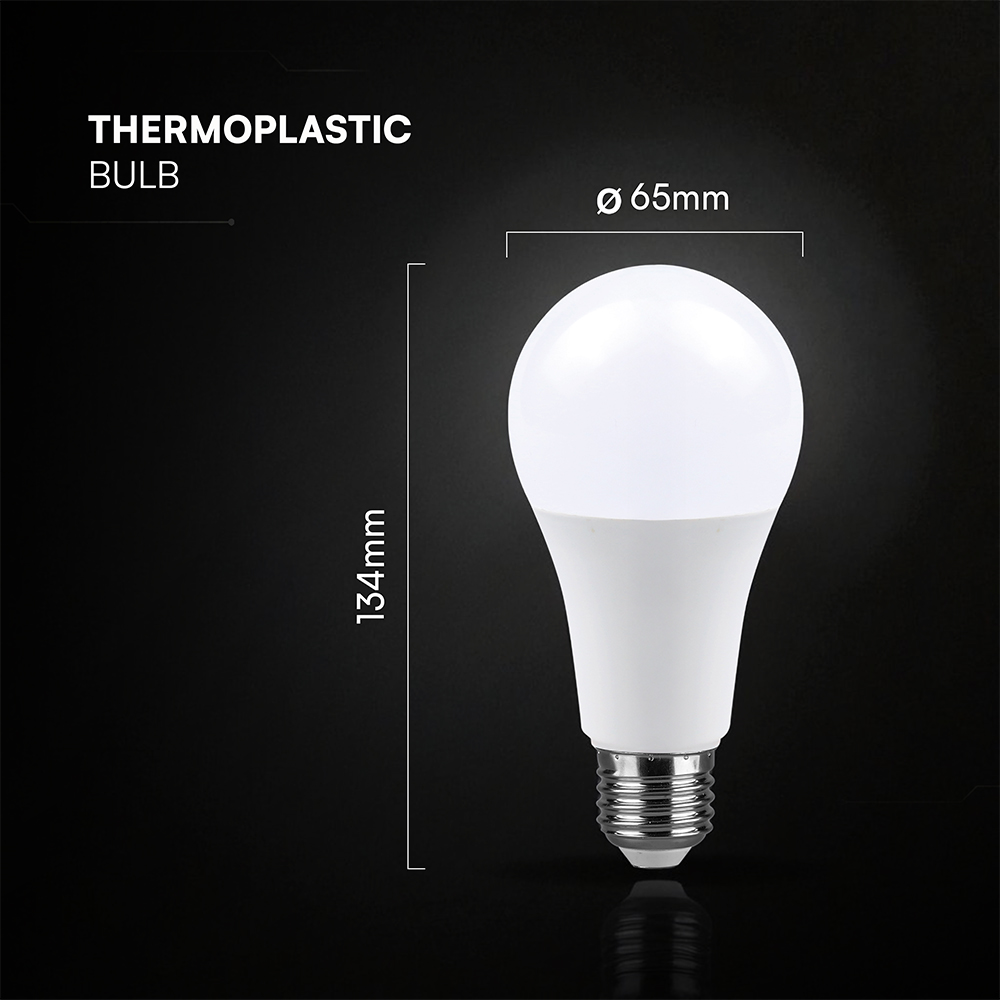 LED Bulb CREE CHIP - 17W E27 A60 Thermoplastic 4000K