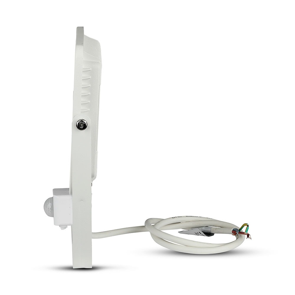 50W LED Proiettore con sensore SAMSUNG Chip Cut-OFF Funzione Corpo Bianco 3000K img 1