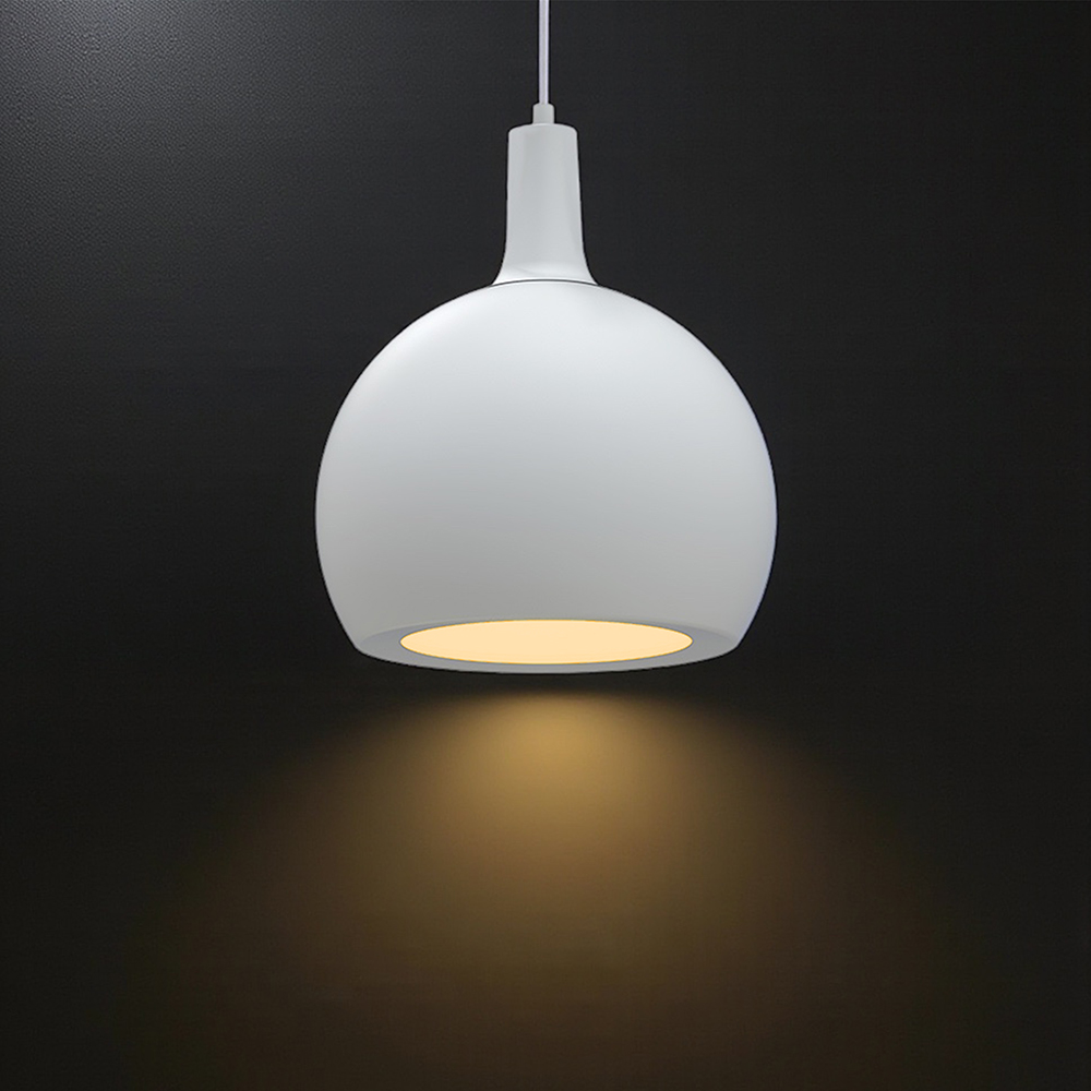 E27 Decorative Hanging Lamp (D280*H218mm) White Body img 1