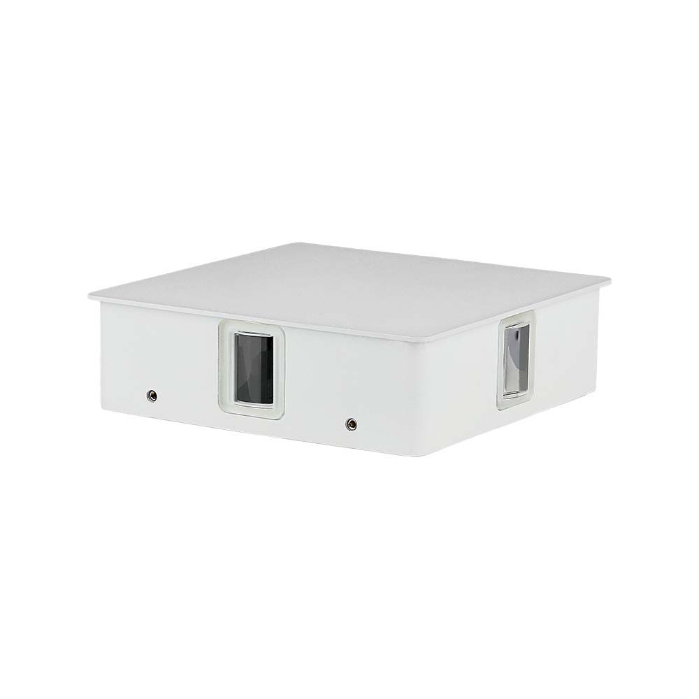 4W LED Wall Light White Square 4000K IP65 img 3