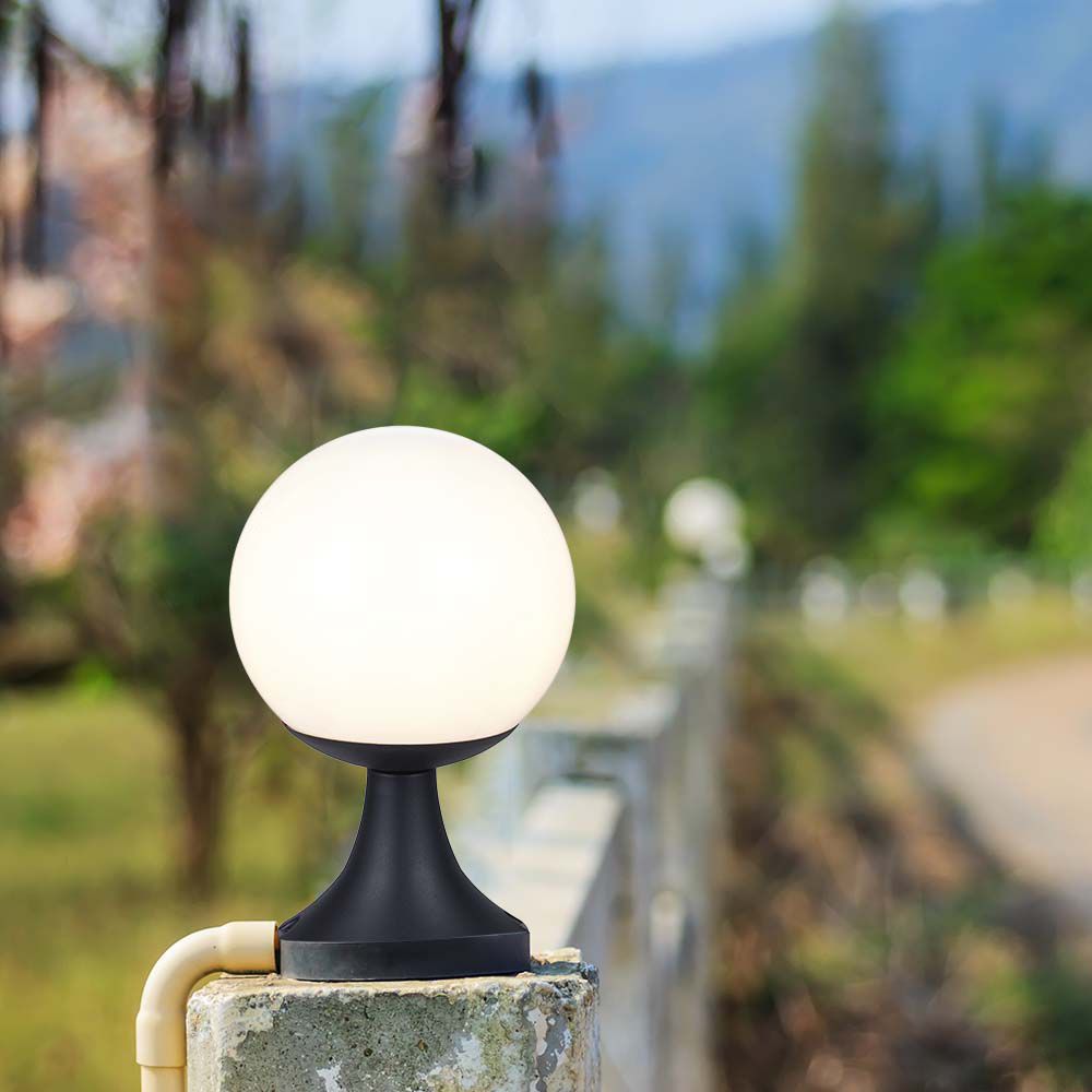 Stand Lamp 1xE27 Matt Nera Opal Plastica Palla img 1