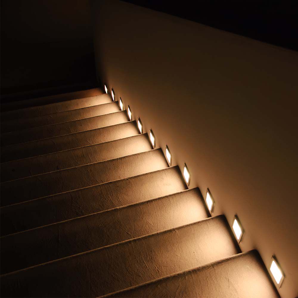 5W LED Step Light White Body 3000K img 1