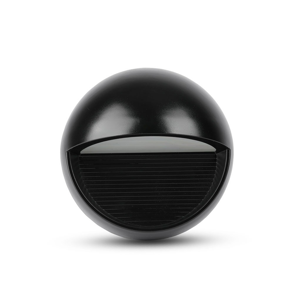 3W Faretto incasso LED Luce scale Corpo Nero Rotondo Bianco Caldo img 2