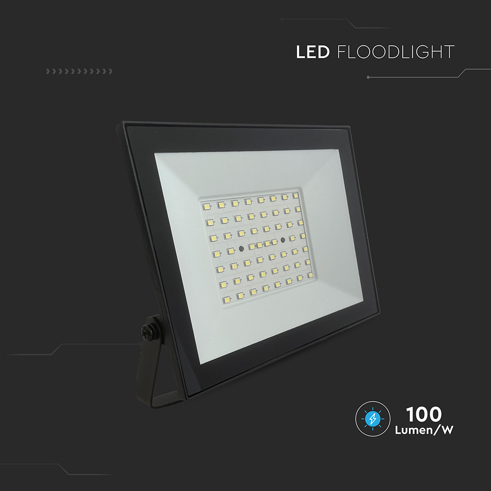 50W LED Floodlight 6500K Black Body img 3