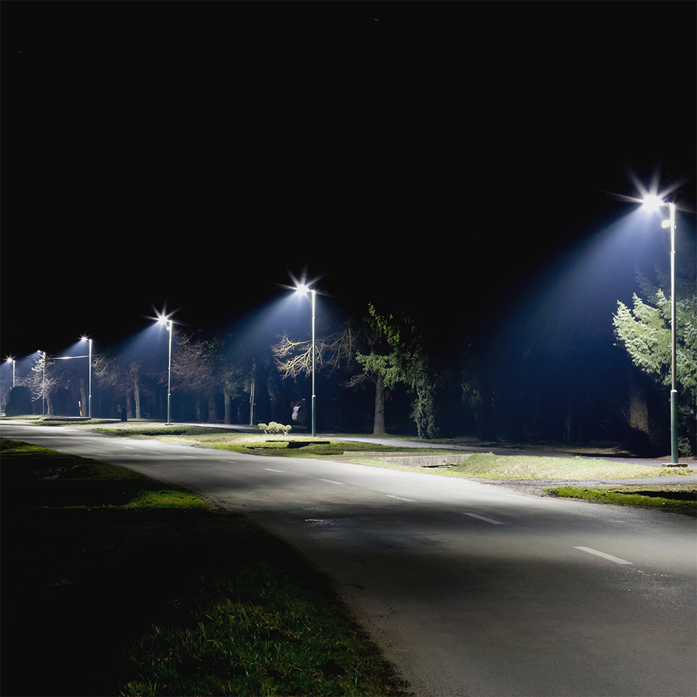 LED Street Light SAMSUNG CHIP 5 Years Warranty - 30W SLIM 4000K 135LM/W img 1