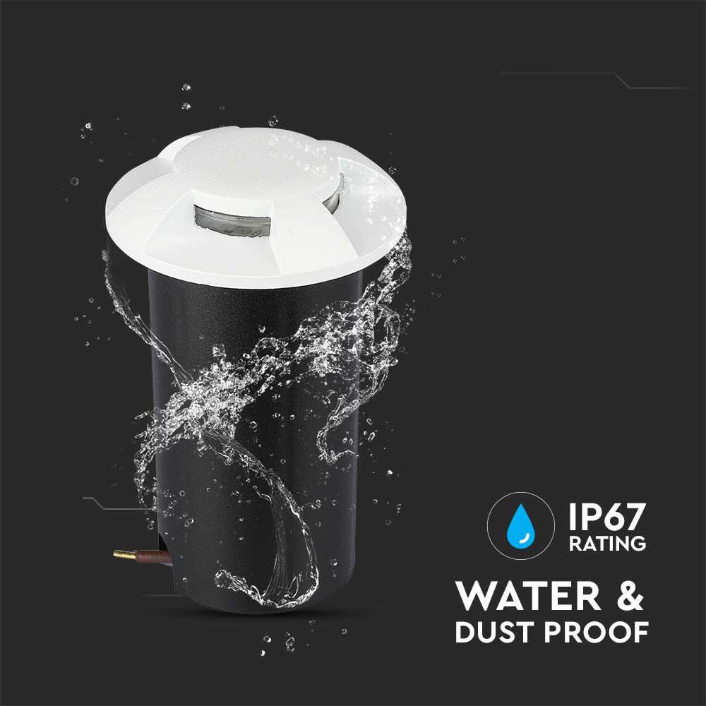 1W LED Step Light White 4Way 3000K img 1