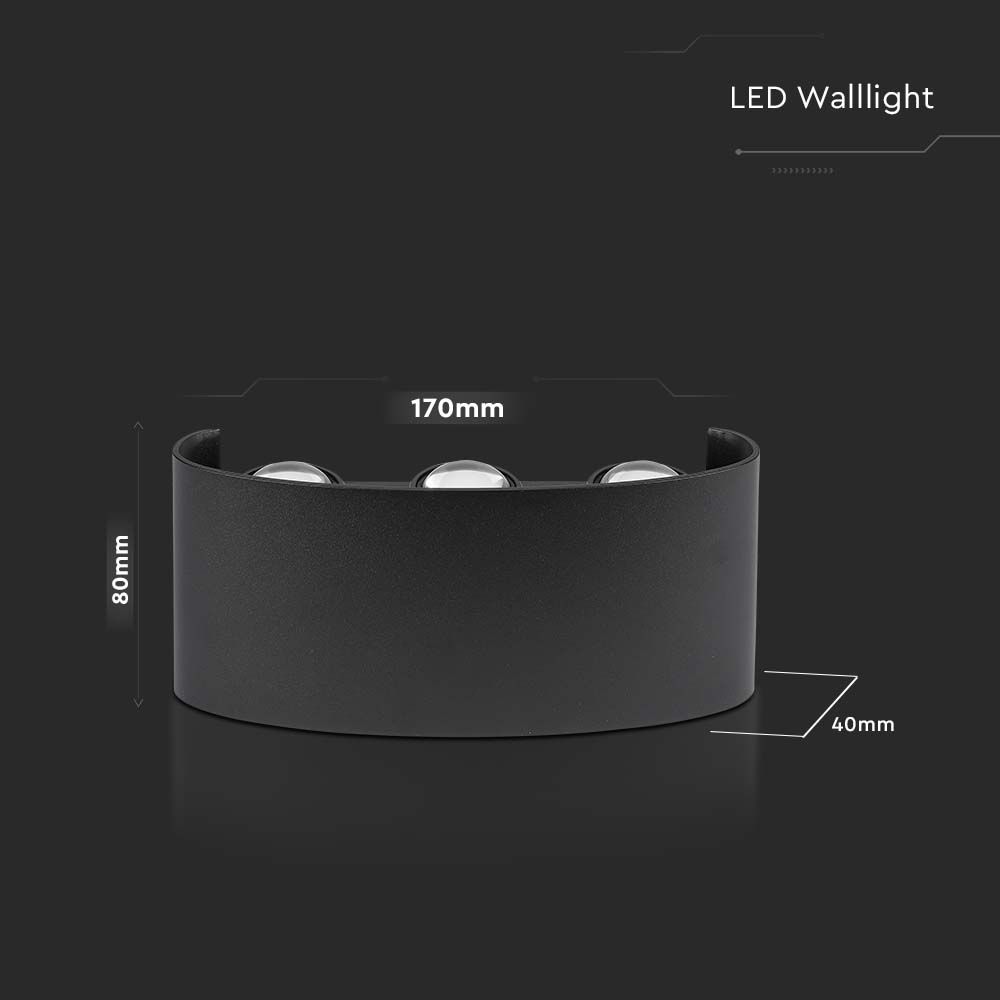 Lampada LED da Muro Nera