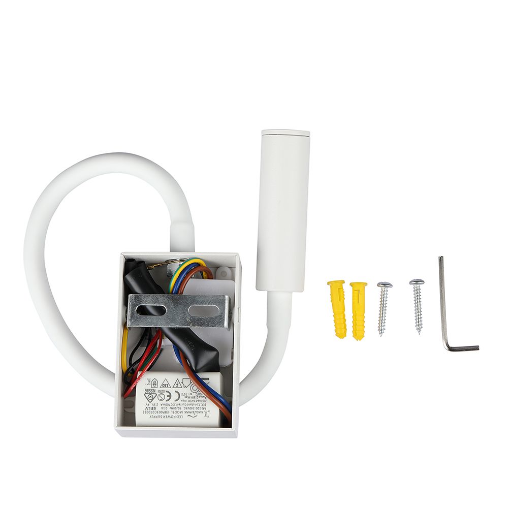 Applique da Hotel per Lettura LED 3W Colore Bianco img 2