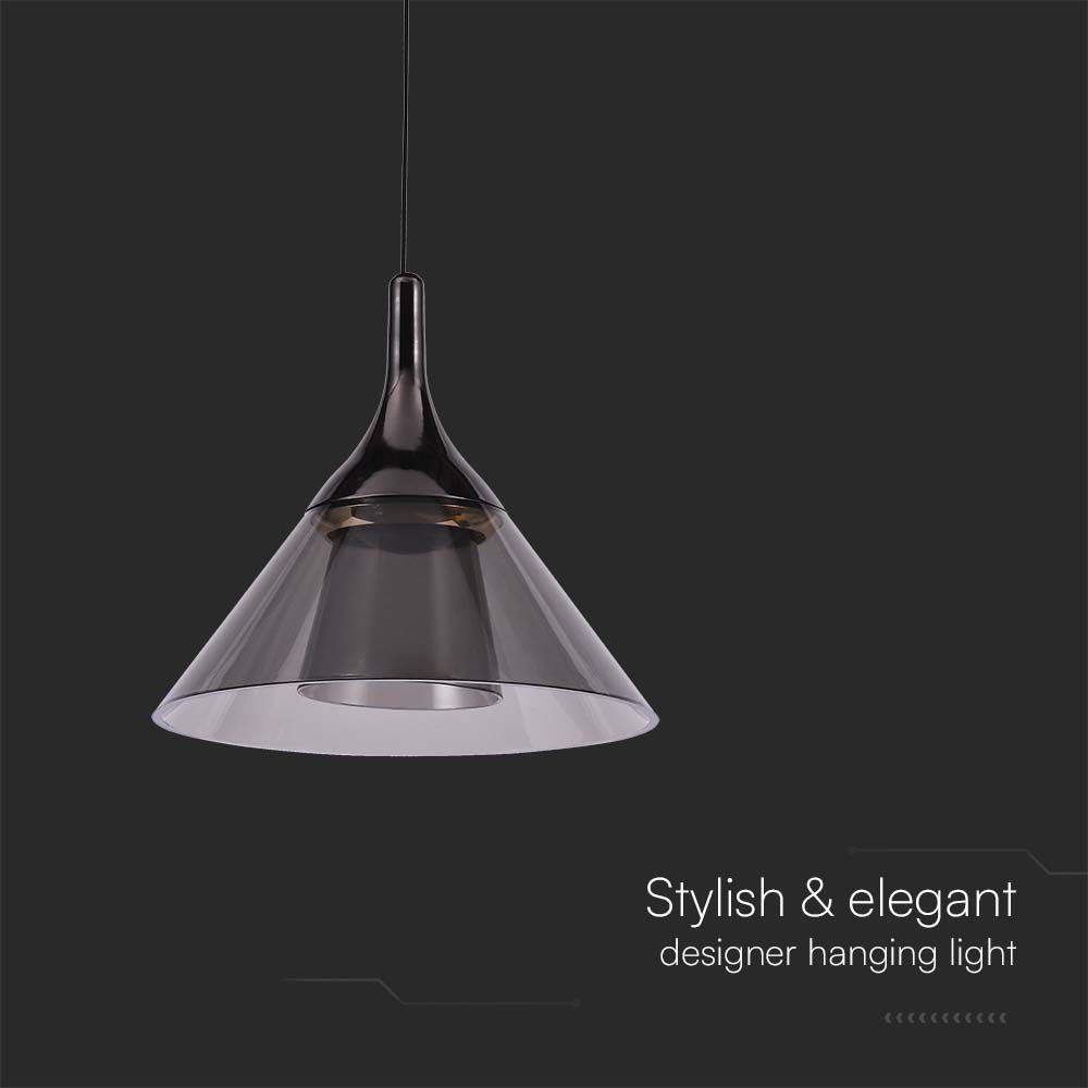 9W LED Designer Hanging Lamp (19.5*17.5*100CM) Black 4000K img 1