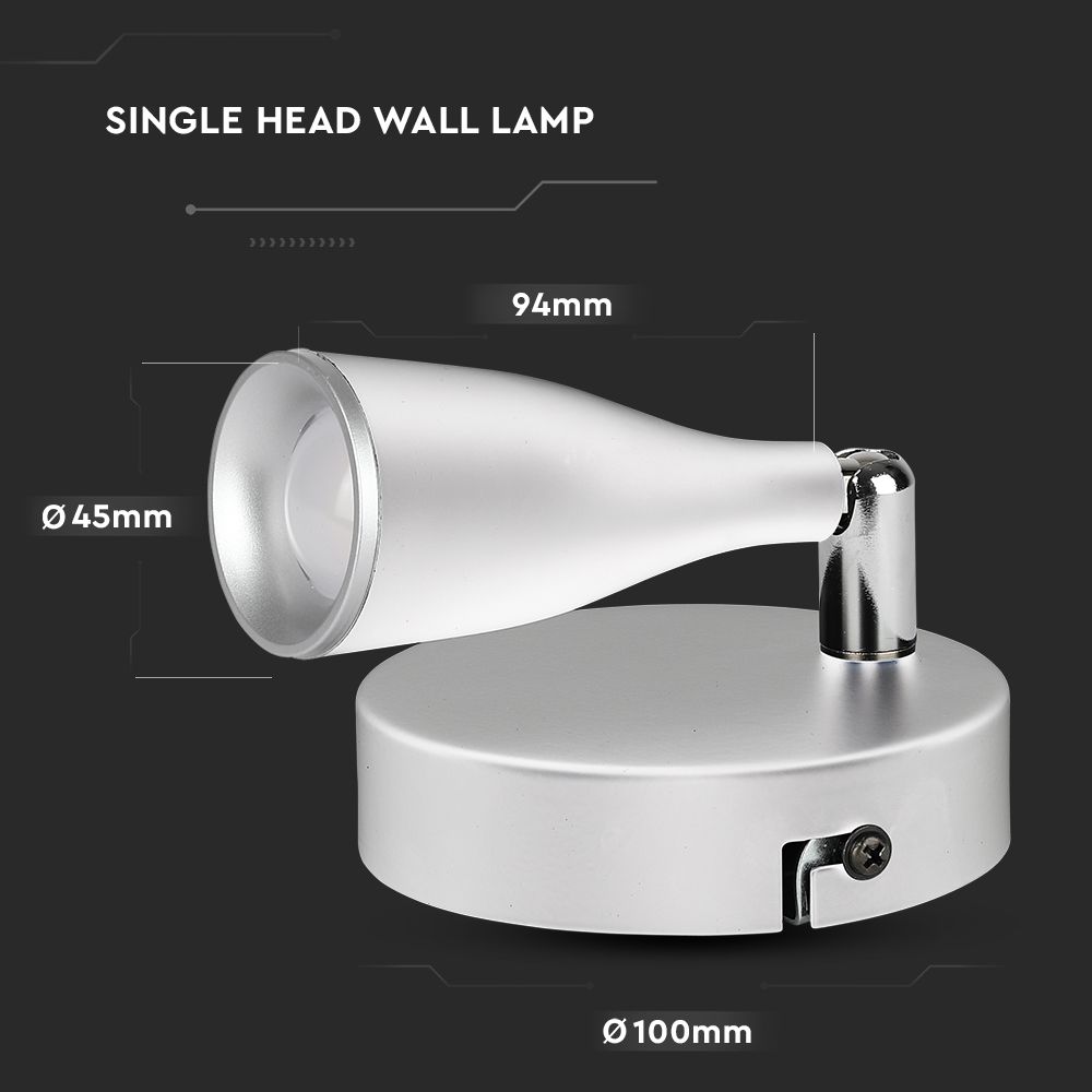 4.5W Led Wall Lamp 3000K White