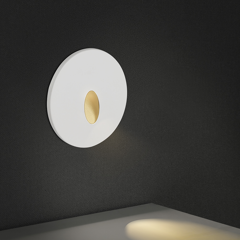 3W LED Step Light Aluminum + PC 4 IN 1 CCT Adjustable Black Body IP65 Round