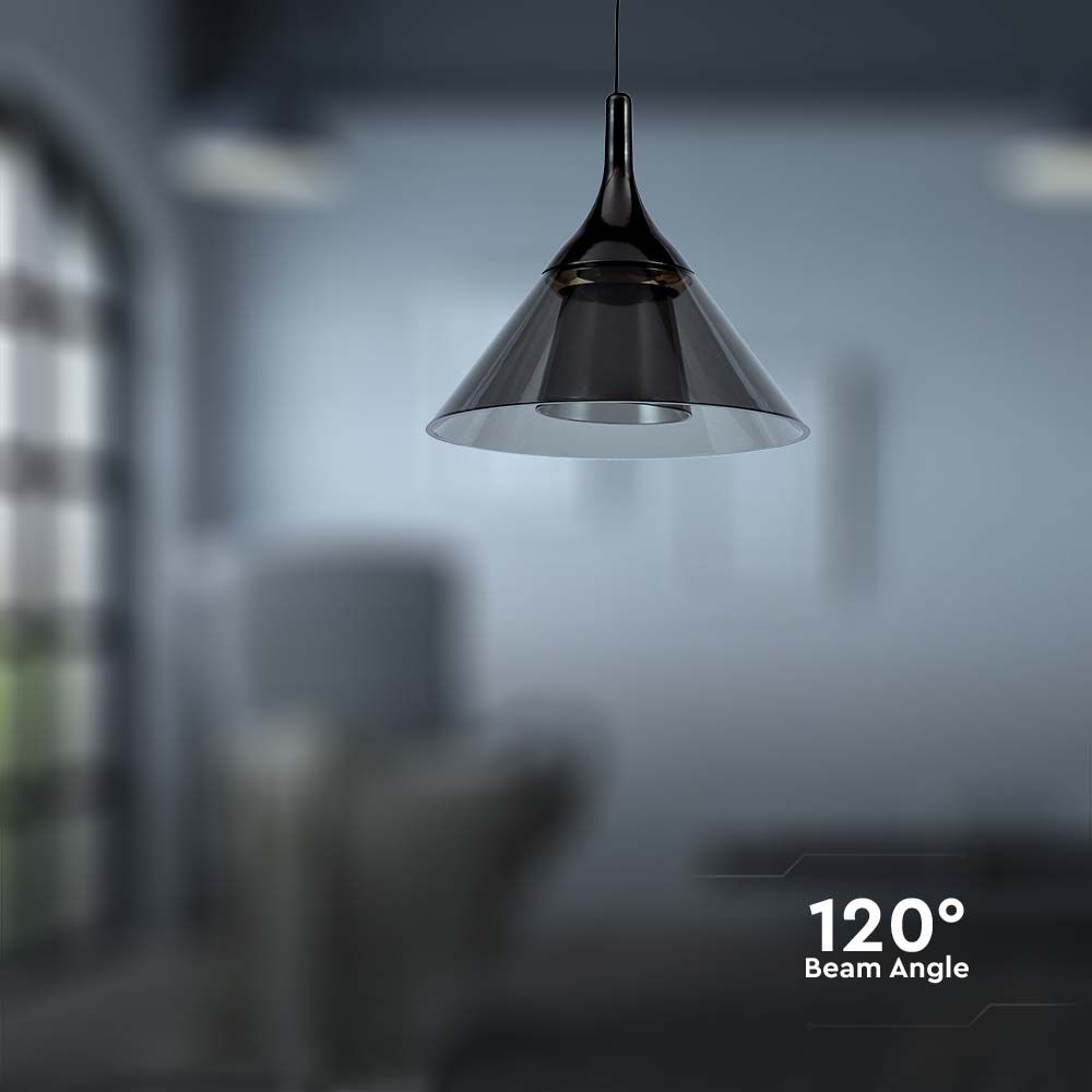9W LED Designer Hanging Lamp (19.5*17.5*100CM) Black 4000K img 2