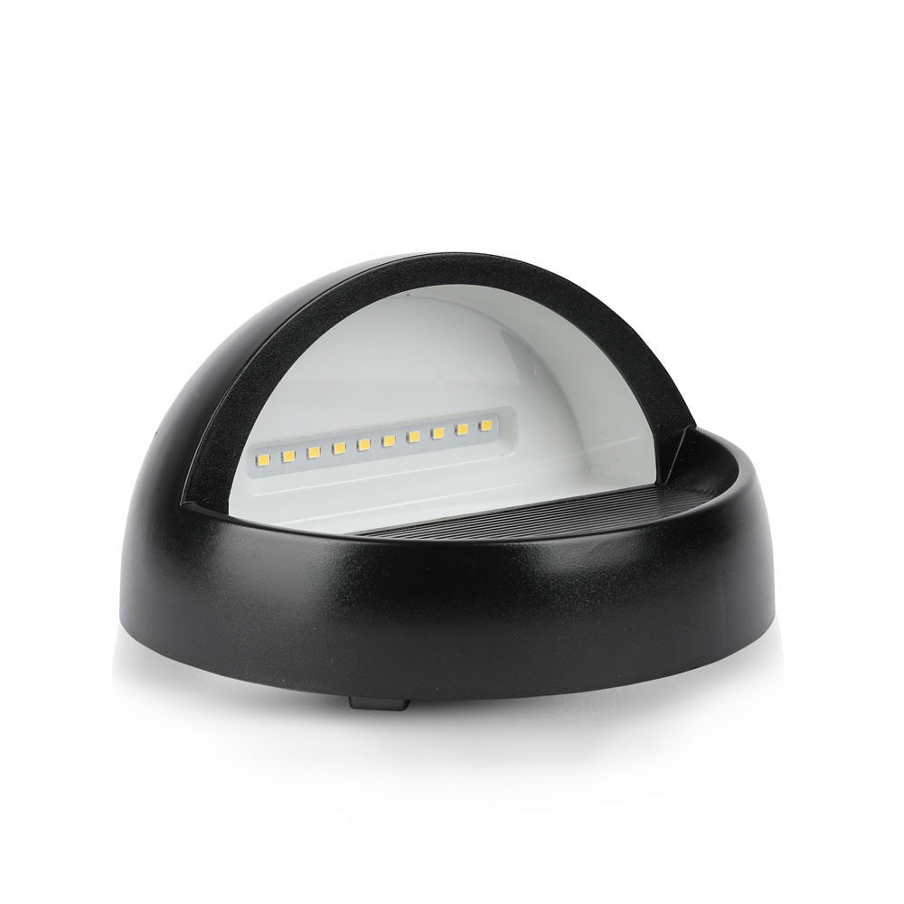 3W Faretto incasso LED Luce scale Corpo Nero Rotondo Bianco Naturale img 1