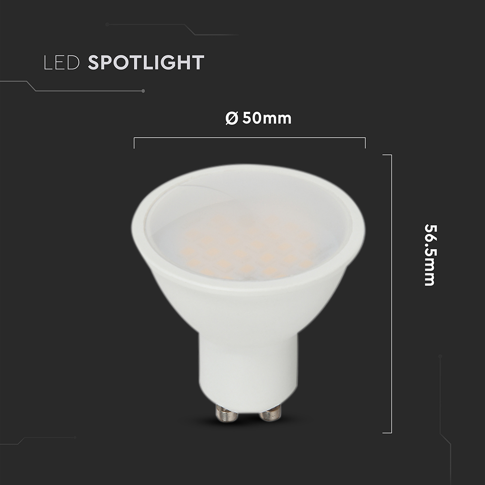 LED Spotlight - CREE CHIP 10W GU10 Plastic Milky Cover 38° 4000K