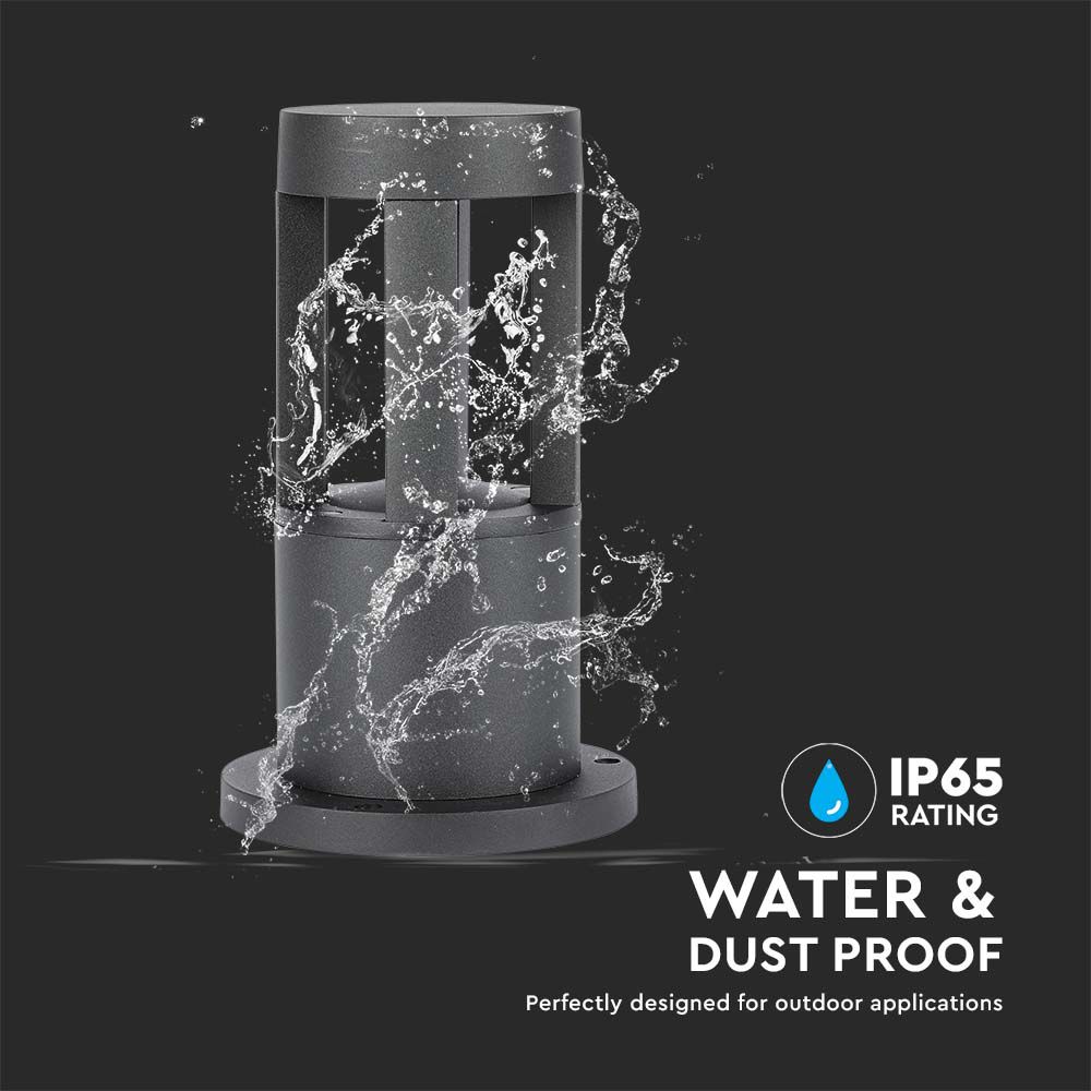 10W LED Wall Light Black Body 25cm Height CREE CHIP 3000K img 1