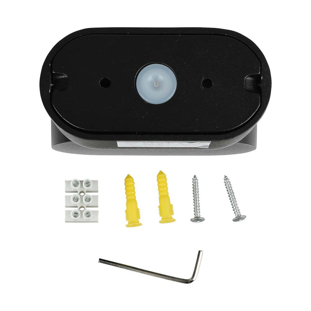 6W LED Wall Light Black Body IP65 Movable 3000K img 4