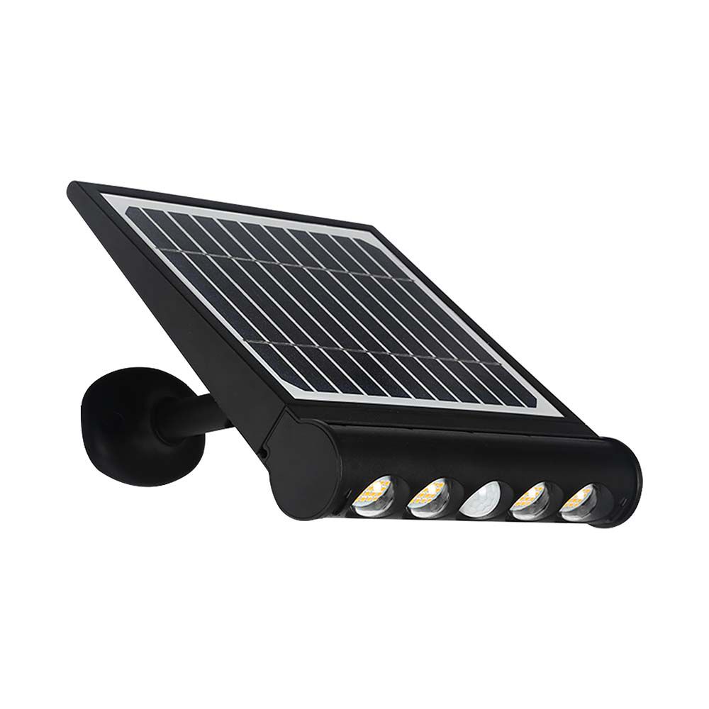 Lampada LED da giardino 8W Con Pannello Solare 3000K Con Sensore PIR IP65