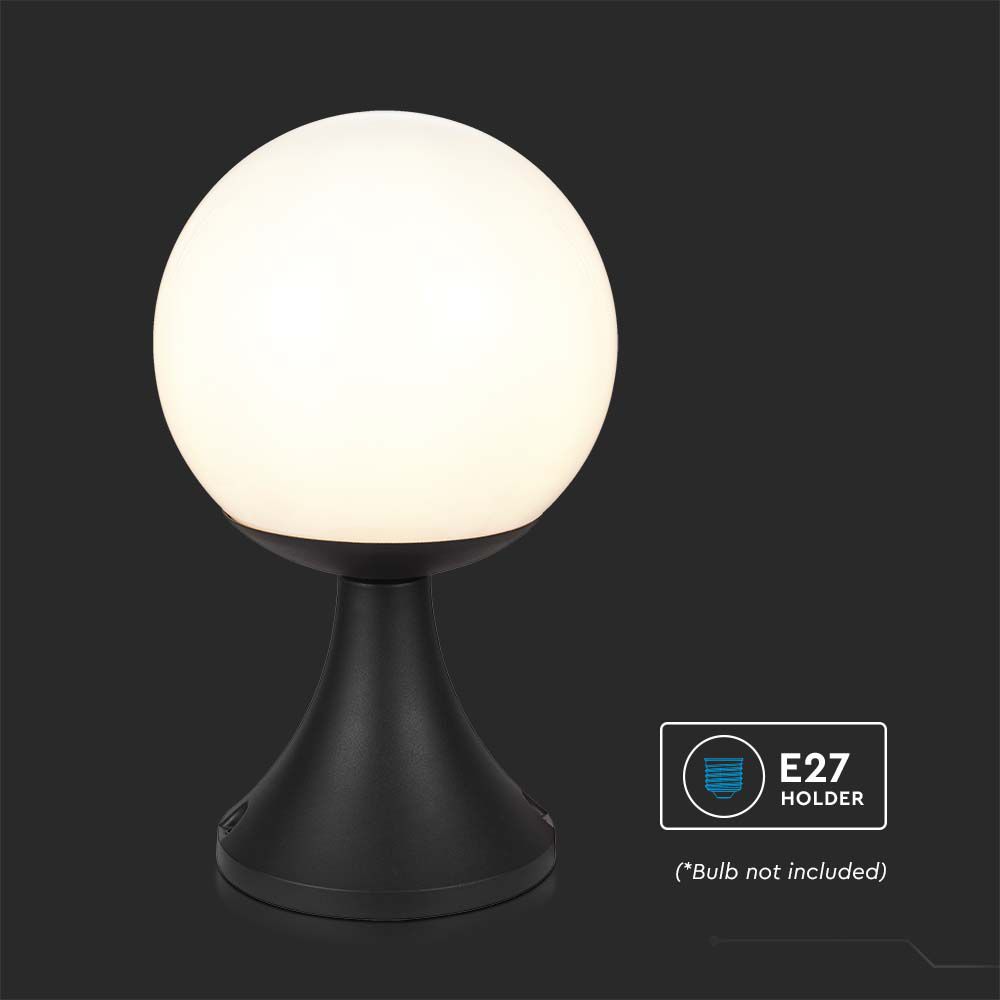 Stand Lamp 1xE27 Matt Nera Opal Plastica Palla