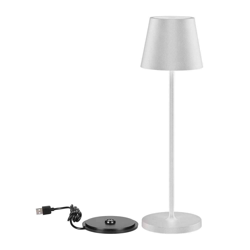 2W  Table Lamp (4400mA Battery) IP54 White Body 3000K img 1