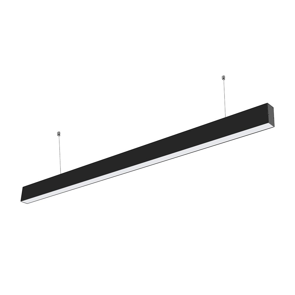 LED Linear Light SAMSUNG CHIP - 40W Hanging Suspension Black Body 4000K 1200x35x67mm img 2
