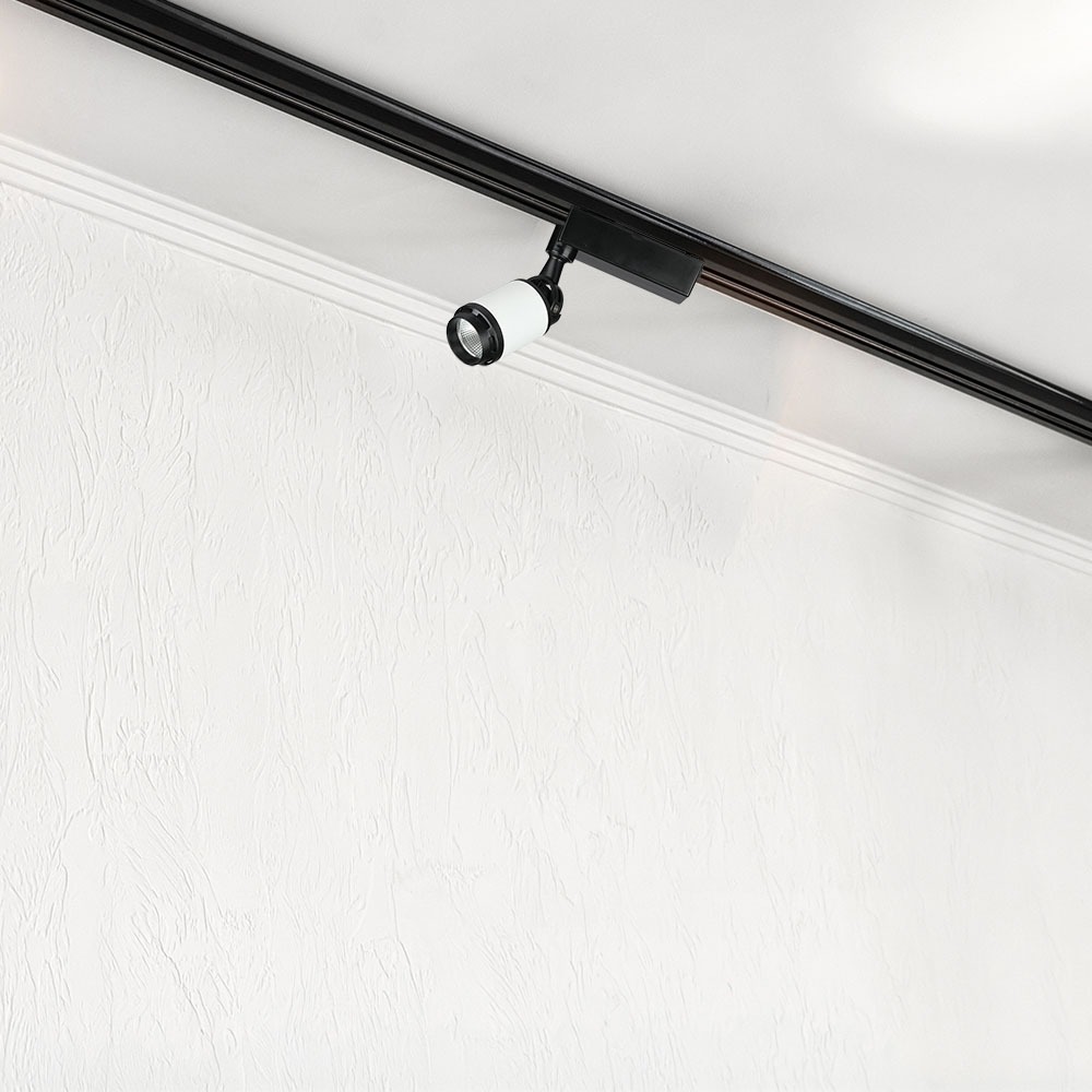 35W Proiettore a pista LED Corpo Nero/Bianco Bianco